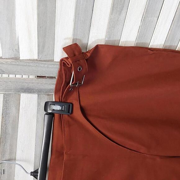 High Rise Straight Leg Rust Pants | Future Collective | 16 - Picture 5 of 12